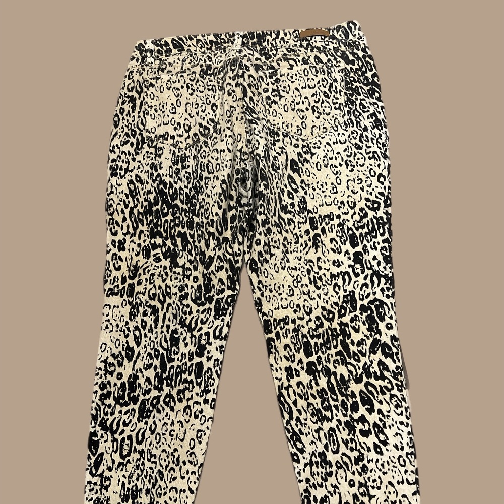 YMI's Royalty For Me Skinny Jeans Womens  SZ 16 Animal Print Brown Tan